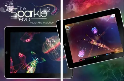 Sparkle 2 EVO, l'évolution façon jeu du serpent gratuite sur iOS