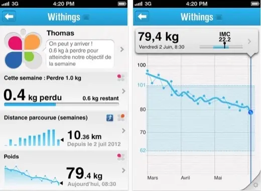 Withings iOS se veut le meilleur copain de votre santé