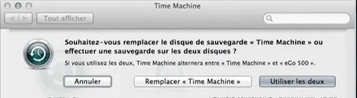 Mountain Lion : la sauvegarde Time Machine sur plusieurs disques