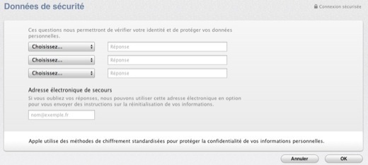 Le Mac App Store a aussi ses 3 questions de sécurité