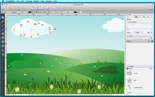TouchDraw, le dessin vectoriel facile débarque sur Mac