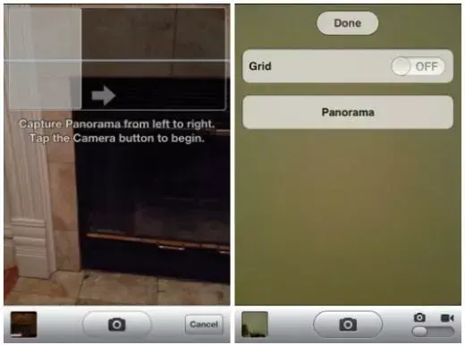 Les panoramas enfin disponibles dans l'app Photo d'iOS 6 ?