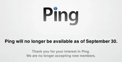 Ping, le four social d'Apple, &agrave; la poubelle le 30 septembre