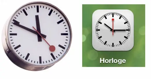 iOS 6 : Apple aurait-elle copié l'horloge des CFF suisses ?