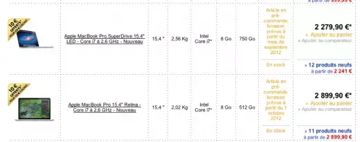 Réductions sur les MacBook (Pro et Air) à la Fnac