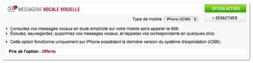 Visual Voice Mail activé chez Free Mobile