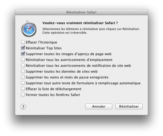 Quand Safari 6 continue d'utiliser des ressources CPU