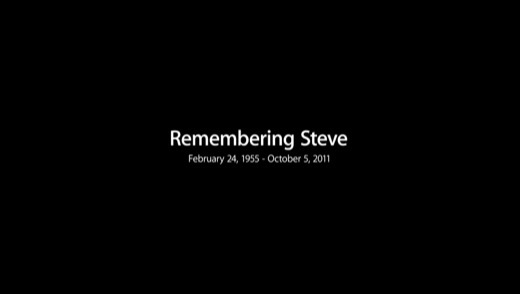 Apple rend hommage à Steve Jobs en vidéo