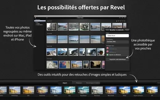 Adobe Revel en version 1.6 supprime les yeux rouges