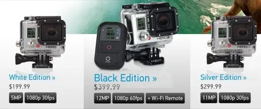 GoPro dévoile sa GoPro HERO3, plus légère et Wi-Fi