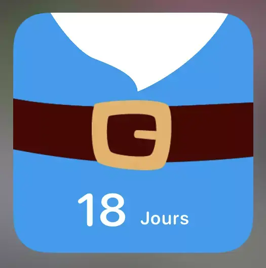 L'app Compte à rebours avant Noël 2021 se pare du bleu Mac4ever !