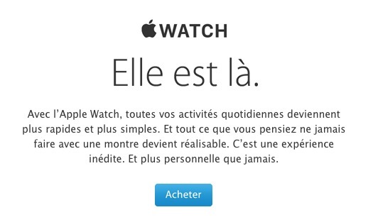 Selon Apple, l'Apple Watch "est là" (mais où ?)