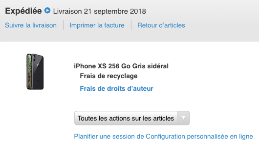 Les iPhone XS/XS Max sont expédiés !