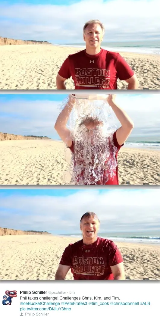 #IceBucketChallenge : quand Phil Schiller se verse un seau de glace sur la tête