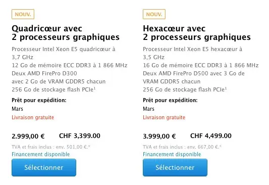 Test du Mac Pro (modèle fin 2013)