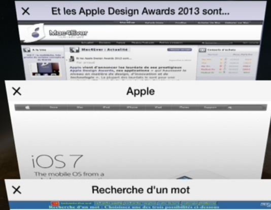 iOS 7 : Safari, sa navigation privée et son nouveau système d'onglets