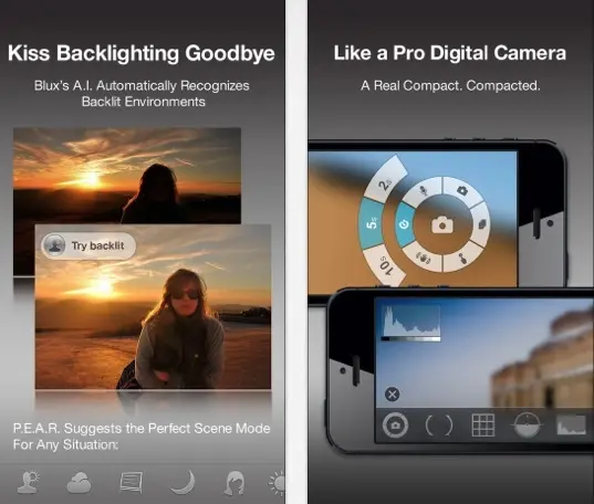 L'excellent Blux Camera Pro est gratuit pour iPhone [MAJ]