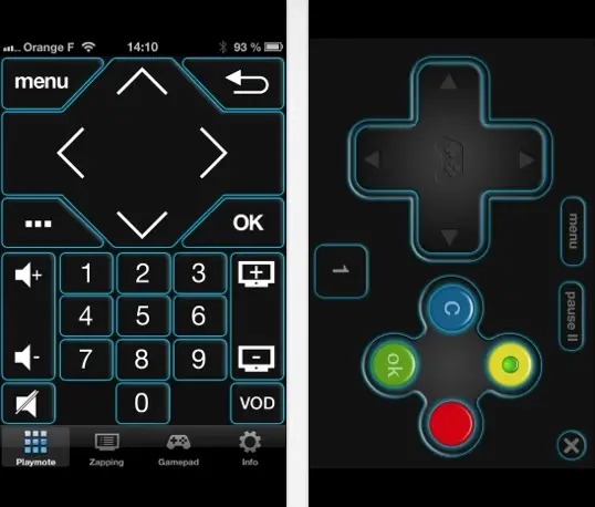 ManetteTV pour piloter un décodeur TV Orange depuis l'iPhone