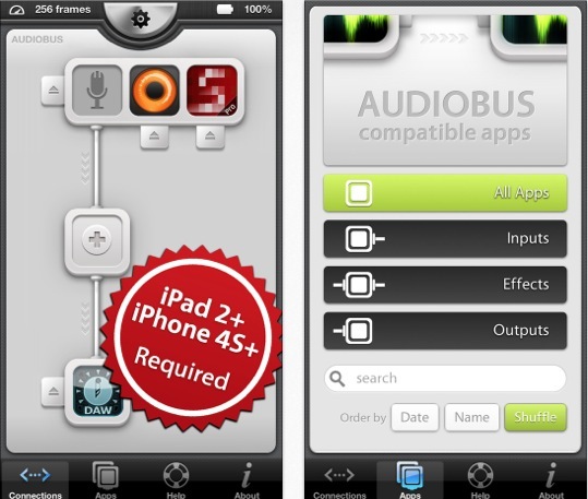 Audiobus, le routeur d'applications audio iOS classe mieux les apps