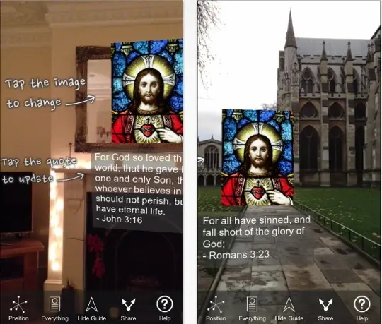 Insolite : l'application iPhone qui met Jesus en surimpression