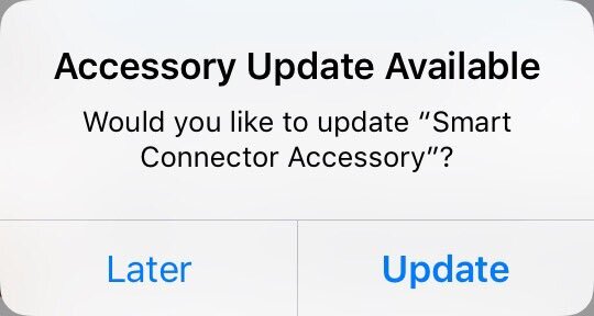 Illustration : Avec iOS 9.3, l'iPad Pro pourra mettre à jour des accessoires via le Smart Connector