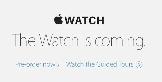 Quand Apple retire toute mention du 24 avril (lancement de l'Apple Watch) de son site internet