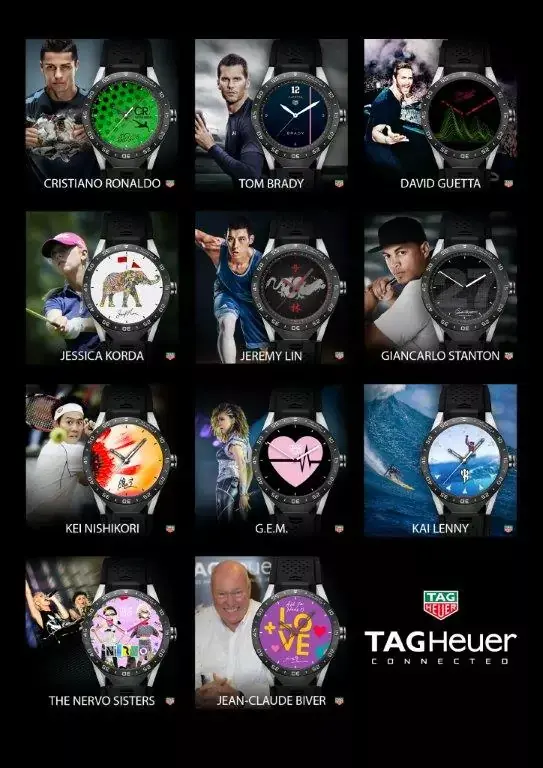 Tag Heuer Connected : David Guetta, Cristiano Ronaldo et JC Biver présentent leur "watchface"