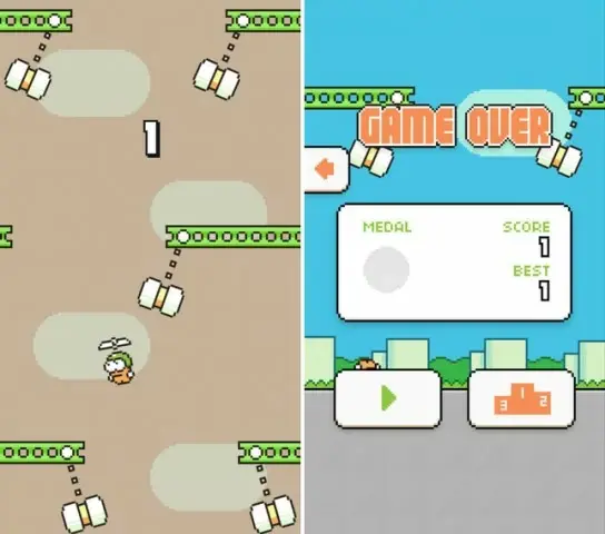 Swing Copters, par le créateur de Flappy Bird, est disponible dans l'App Store !