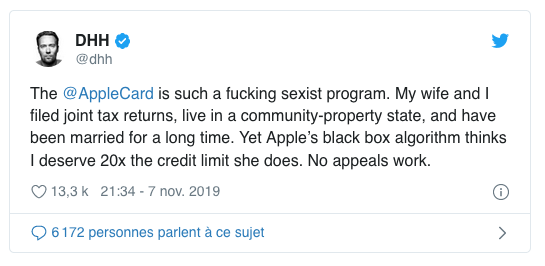 Scandale : l'Apple Card ferait-elle preuve de discrimination envers les femmes ?