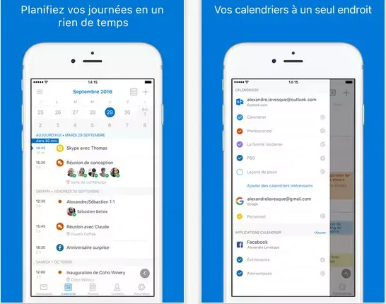 Outlook pour iOS prend désormais en charge les calendriers partagés