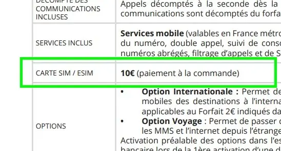 eSIM : il vous en coûtera 10€ chez Free Mobile