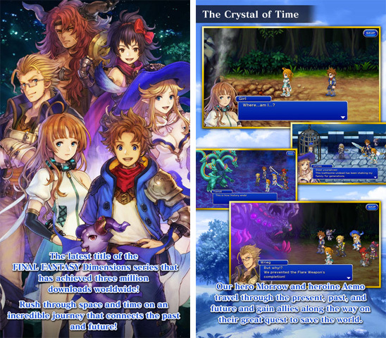 Final Fantasy Dimensions II est disponible sur l'App Store français