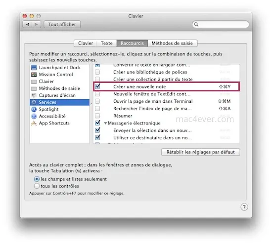 Astuce : créer un post-it à partir d'une sélection sur OS X