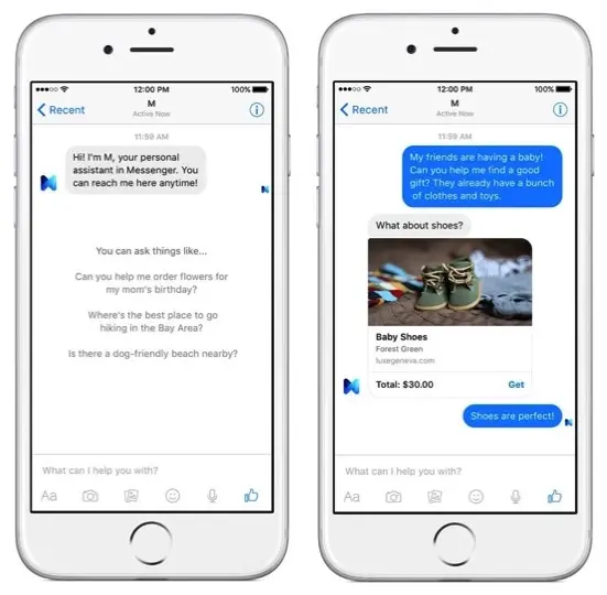 Quand Facebook teste un concurrent de Siri dans Messenger