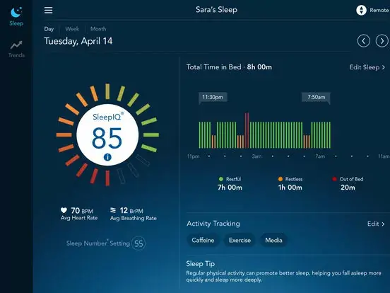 #CES : dormir (ou autre) sur un matelas connecté via l'iPhone