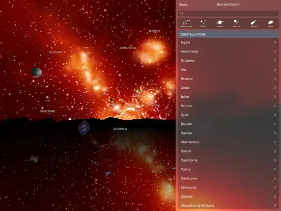 Night Sky 4 propose ses fonctions basiques pour la plus totale gratuité