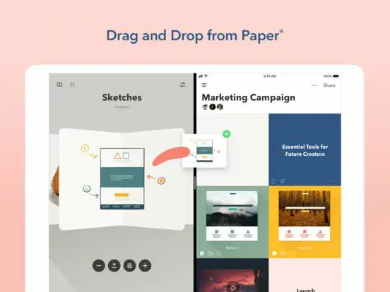 Paste et Paper : deux app de FiftyThree qui aiment le travail collaboratif