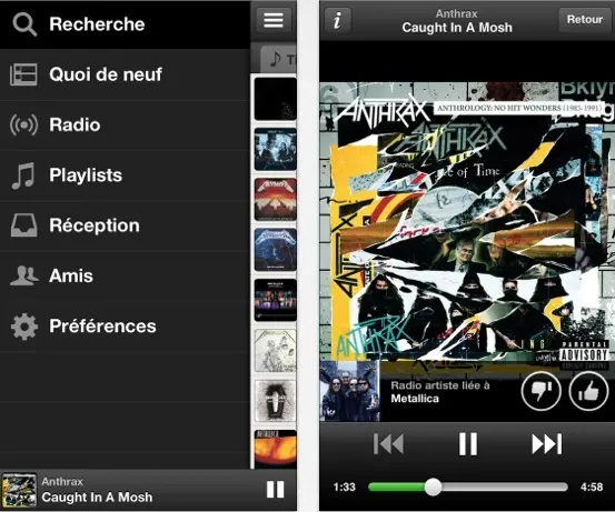 Spotify IOS inaugure sa nouvelle interface