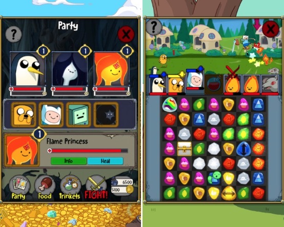 Adventure Time et Puzzle Quest seront réunis cet été sur iOS