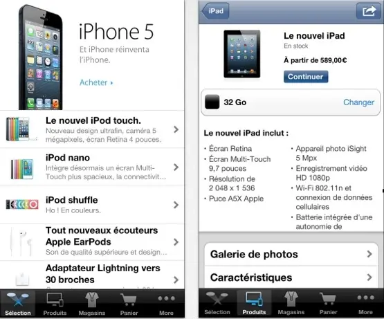 Apple Store iOS : des notifications pour le suivi des commandes