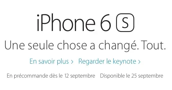 iPhone 6s : les prix en France et des pré-commandes ce samedi