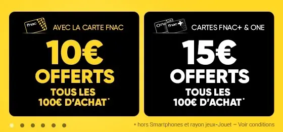 Promos : pack Deco Wi-Fi 6 Mesh à 399€, 10€ offerts tous les 100€ d'achat à la Fnac