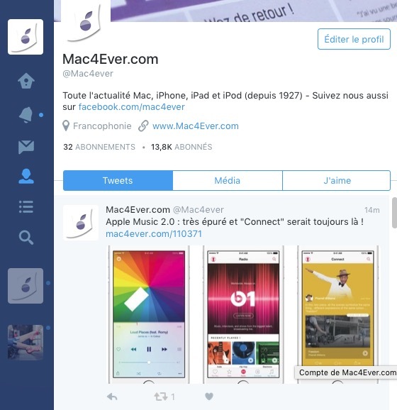 Twitter 4.1 pour Mac : recherche de GIF, "moments" et les sondages