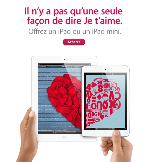 Apple vous souhaite une Saint Valentin pleine de pommes