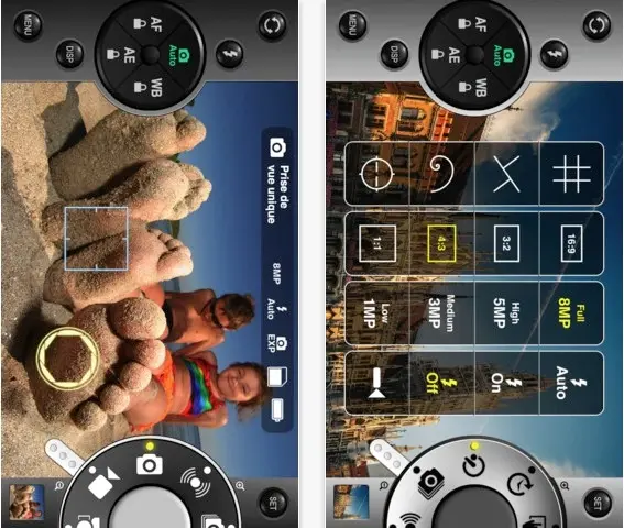 ProCam, une application de prise de vue évoluée, gratuite pour iPhone