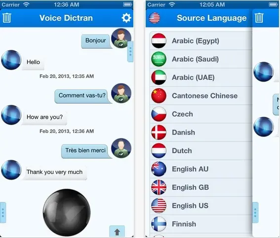 iTranslate Voice iOS : parlez, il traduit, gratuitement