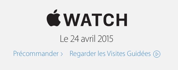 Quand Apple retire toute mention du 24 avril (lancement de l'Apple Watch) de son site internet