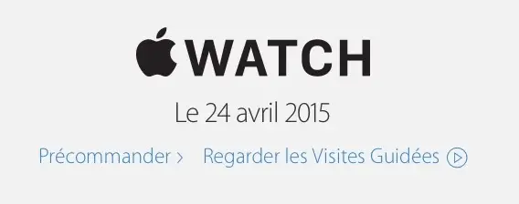 Quand Apple retire toute mention du 24 avril (lancement de l'Apple Watch) de son site internet