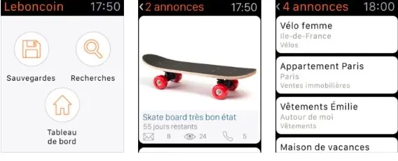 L'application Leboncoin synchronise les annonces sauvegardées entre les appareils