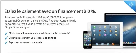 12 mois de crédit gratuit sur l'Apple Store